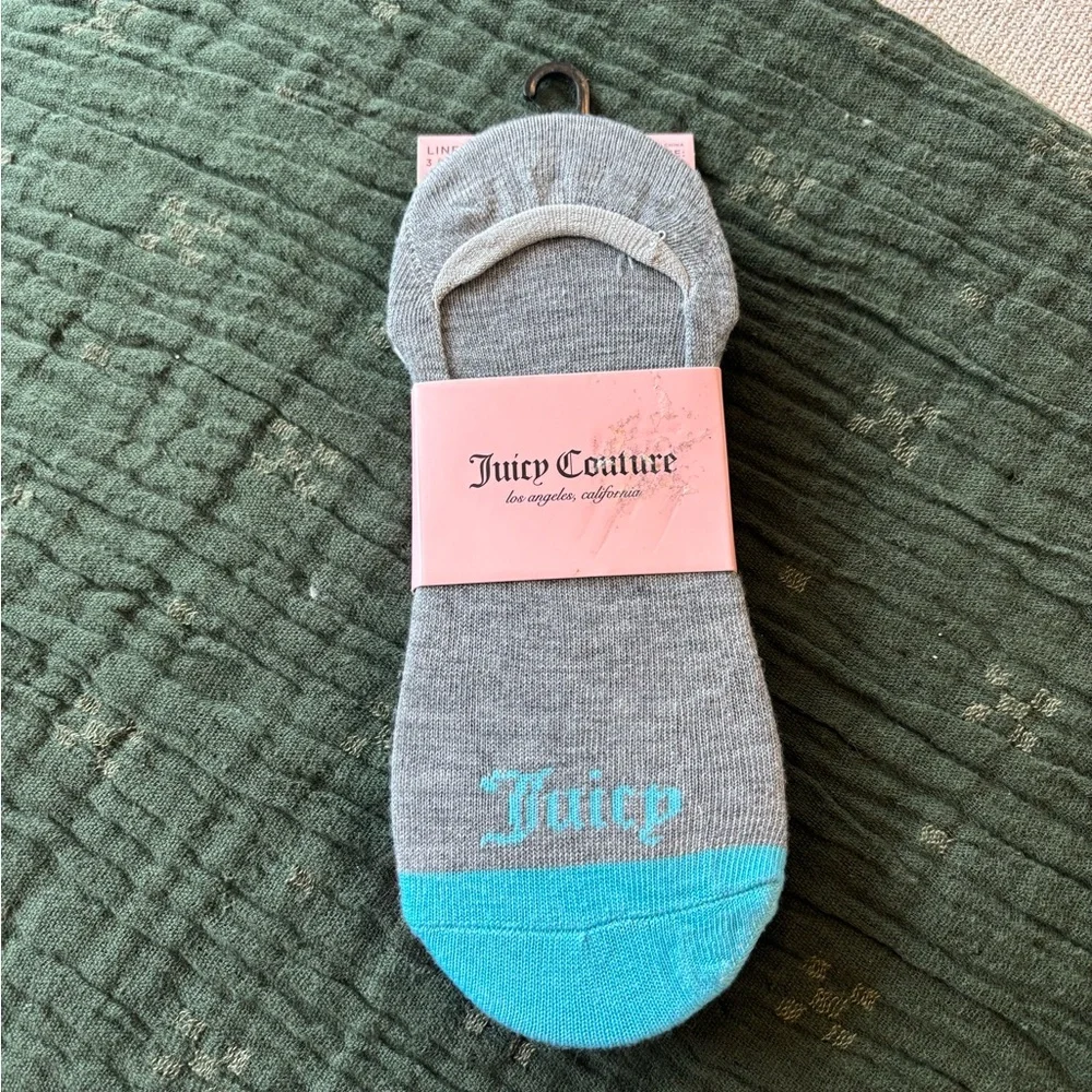 NWT 3 Pack Juicy Couture Gray and Teal Casual Socks Sale! - Picture 1 of 5